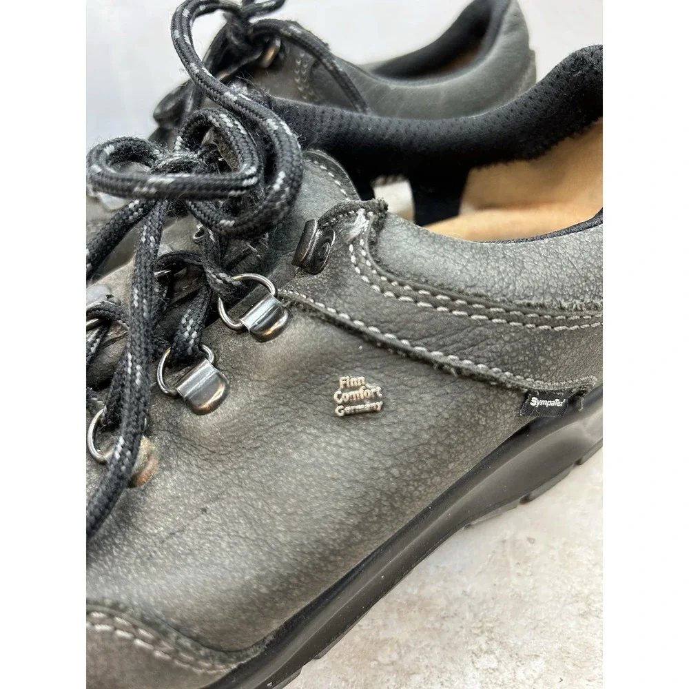 Finn Comfort Murnau Lace-Up Low-Top Nubuck Leather‎ Hiking Shoes Women Size 5